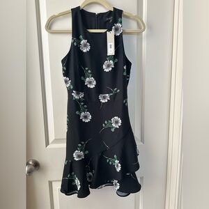 Banana Republic Floral Black Dress